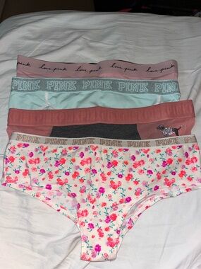 🆕 Victoria's Secret PINK Lot of 4 Panties Sz L